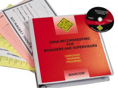 Marcom - OSHA Recordkeeping for Managers and Supervisors, Multimedia Training Kit - 20 Minute Run Time DVD, English and Spanish - Best Tool & Supply