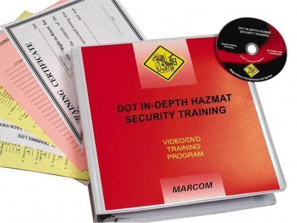 Marcom - DOT In-Depth HazMat Security, Multimedia Training Kit - 16 Minute Run Time DVD, English and Spanish - Best Tool & Supply