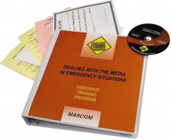 Marcom - Dealing with the Media in Emergency Situations, Multimedia Training Kit - 14 min Run Time DVD, English & Spanish - Best Tool & Supply