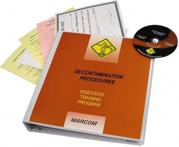 Marcom - Decontamination Procedures, Multimedia Training Kit - 16 min Run Time DVD, English & Spanish - Best Tool & Supply