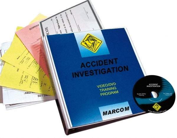 Marcom - Accident Investigation, Multimedia Training Kit - 13 Minute Run Time DVD, English and Spanish - Best Tool & Supply