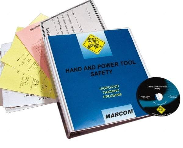 Marcom - Hand and Power Tool Safety, Multimedia Training Kit - 18 Minute Run Time DVD, English and Spanish - Best Tool & Supply