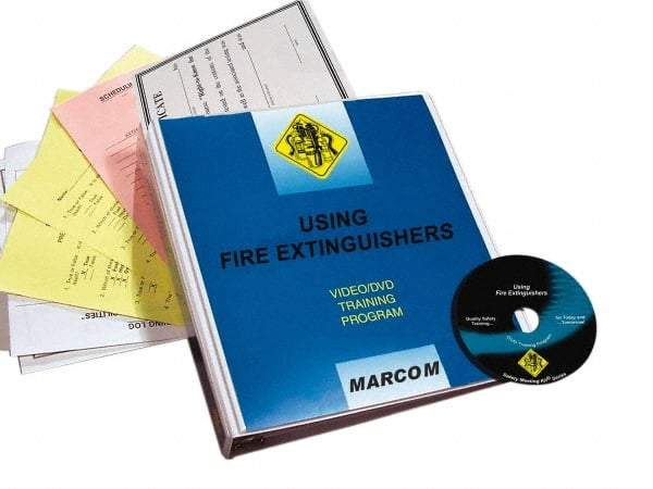 Marcom - Using Fire Extinguishers, Multimedia Training Kit - 18 Minute Run Time DVD, English and Spanish - Best Tool & Supply