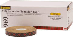 3M - 18 Yds. Long x, High Strength Acrylic Adhesive Transfer Tape - Paper Liner, 5 mil Thick - Best Tool & Supply