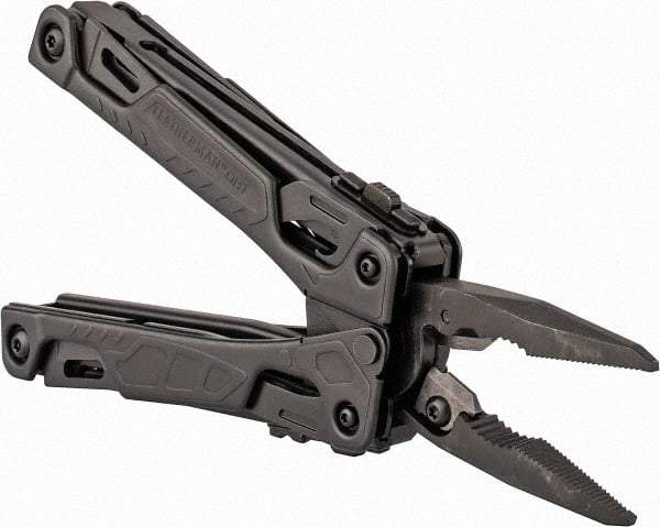 Leatherman - 16 Piece, Multi-Tool Set - Black, 6-1/2" OAL, 4-1/2" Closed Length - Best Tool & Supply