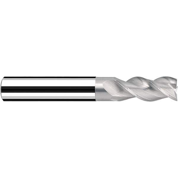 Fraisa - 1, 2" LOC, 1" Shank Diam, 5" OAL, 3 Flute Solid Carbide Square End Mill - Best Tool & Supply