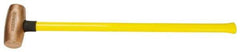 American Hammer - 10 Lb Head Nonsparking Hammer - 33" OAL, 30-1/2" Long Fiberglass Handle - Best Tool & Supply