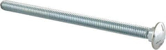 Value Collection - 5/16-18 UNC 5" Length Under Head, Standard Square Neck, Carriage Bolt - Grade 5 Steel, Zinc-Plated Finish - Best Tool & Supply