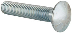 Value Collection - 5/8-11 UNC 3-1/4" Length Under Head, Standard Square Neck, Carriage Bolt - Grade 5 Steel, Zinc-Plated Finish - Best Tool & Supply