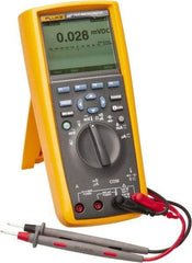 Fluke - 287, CAT IV, CAT III, 1,000 VAC/VDC, Digital True RMS Auto Ranging Manual Ranging Multimeter - 500 mOhm, Measures Voltage, Capacitance, Current, Frequency, Resistance, Temperature - Best Tool & Supply