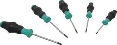 Wera - 5 Piece T8 to T25 Ergonomic Handle Torx Driver Set - T8, T10, T15, T20, T25 - Best Tool & Supply