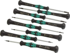 Wera - 8 Piece, 0.028 to 7/64" Hex Driver Set - Comes in Cardboard Box - Best Tool & Supply