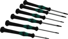 Wera - 6 Piece T6 to T15 Micro Handle Torx Driver Set - T6, T7, T8, T9, T10, T15 - Best Tool & Supply