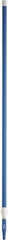 Vikan - 115 x 1-1/4" Aluminum Squeegee Handle - European Threaded Connection, Blue, Telescoping - Best Tool & Supply