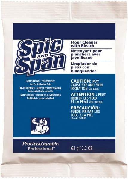 Spic & Span - Packet Cleaner - Use on Ceramic Tile, Laminate Surfaces, Linoleum, Quarry Tile, Cement, Concrete, Vinyl Tile, Terra Cotta, Terrazzo, Vinyl Composite Tile (VCT) - Best Tool & Supply