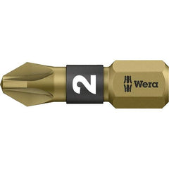 Wera - #1 Pozidriv Screwdriver Bit - 1" OAL - Best Tool & Supply