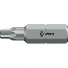 Wera - 1/4" Drive T20 Torx Screwdriver Bit - 1" OAL, Insert Bit - Best Tool & Supply