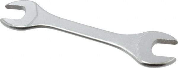 Facom - 12mm x 13mm Stubby Open End Wrench - 4-5/16" OAL, Double End, Satin Finish, 15° Head Angle - Best Tool & Supply