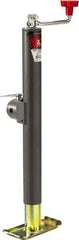 Bulldog - Round Swivel Topwind Jack - 5,000 Lb Load Capacity, 14.7 to 29.7" Service Height - Best Tool & Supply