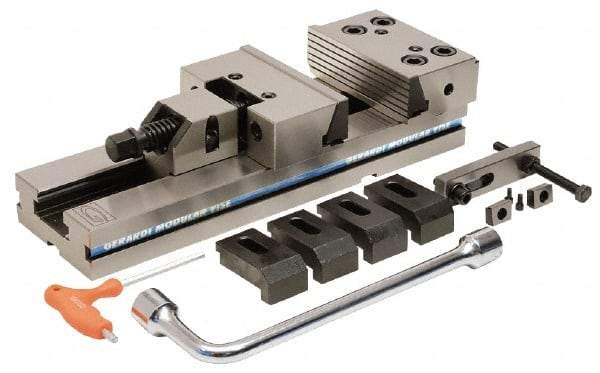 Gerardi - 4" Jaw Width, 35mm High x 270mm Long x 75mm Wide Vise - For Use with Art 1 Standard Series Precision Vises - Best Tool & Supply