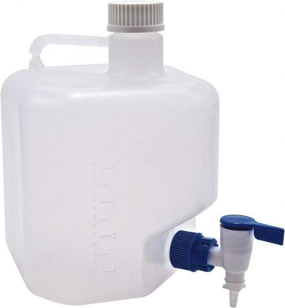 Dynalon Labware - 5 L Carboy - Polypropylene, Translucent, 10.6" High x 7-1/2" Diam, 45mm Cap - Best Tool & Supply