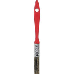 Rubberset - 1/2" Flat Hog Chip Brush - Wood Beavertail Handle - Best Tool & Supply