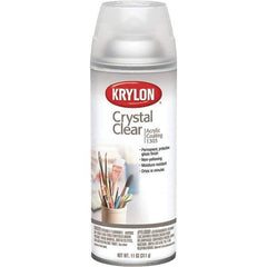 Krylon - Crystal Clear, Gloss, Acrylic Coating Spray Paint - 15 to 20 Sq Ft per Can, 11 oz Container - Best Tool & Supply