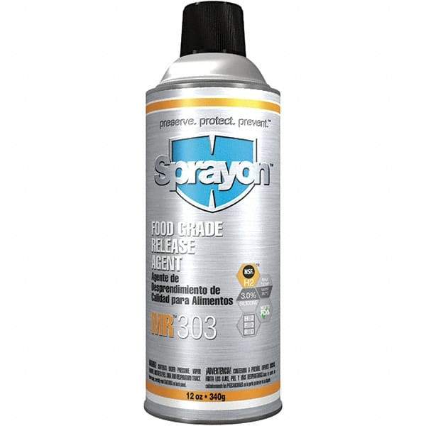 Sprayon - 16 Ounce Aerosol Can, Clear, General Purpose Mold Release - Food Grade, Silicone Composition - Best Tool & Supply