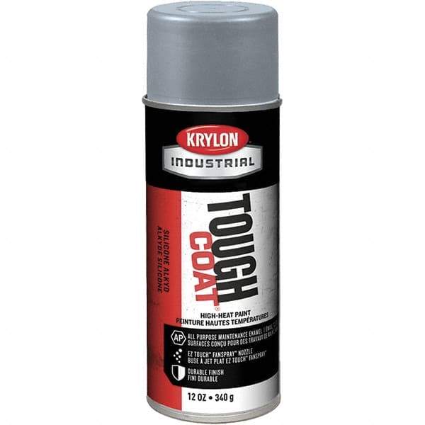 Sprayon - High Temp Aluminum (Color), Metallic, Acrylic Enamel Spray Paint - 15 to 20 Sq Ft per Can, 16 oz Container - Best Tool & Supply