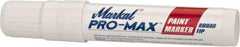 Markal - White Paint Marker - Broad Tip, Alcohol Base Ink - Best Tool & Supply