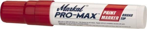 Markal - Red Paint Marker - Broad Tip, Alcohol Base Ink - Best Tool & Supply