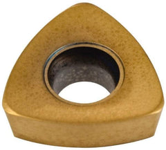 Seco - 218.19100 M06 Grade F40M Carbide Milling Insert - TiAlN/TiN Finish, 0.109" Thick, 0.278" Inscribed Circle, 0.031" Corner Radius - Best Tool & Supply