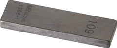 Mitutoyo - 0.109" Rectangular Steel Gage Block - Accuracy Grade 0, Includes Certificate of Inspection - Best Tool & Supply