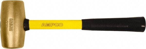 Ampco - 2 Lb Head Mallet - 14" OAL, 14" Long Fiberglass Handle with Grip - Best Tool & Supply