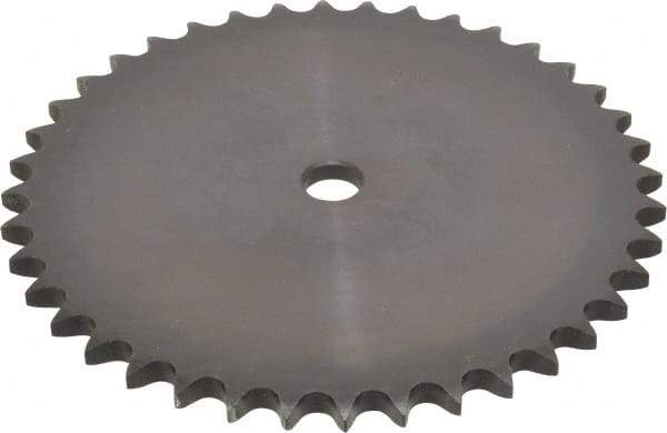 Browning - 40 Teeth, 5/8" Chain Pitch, Chain Size 50, "A" Plate Roller Chain Sprocket - 3/4" Bore Diam, 7.966" Pitch Diam, 8.32" Outside Diam - Best Tool & Supply