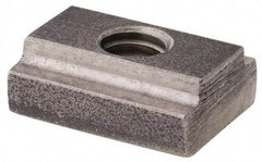 Gibraltar - 1/4-20 Blind Tapped T Slot Nut - 5/16" Slot Width, 1/2 x 11/64" Base Width x Height, 9/16 x 1/4" OAL x Height - Best Tool & Supply