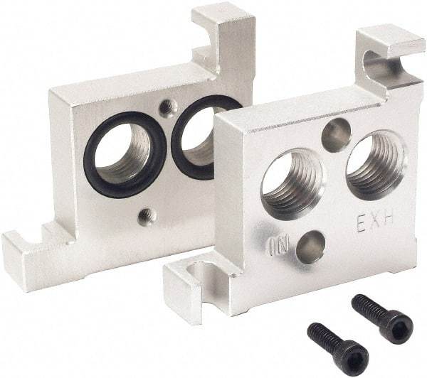 ARO/Ingersoll-Rand - Solenoid Valve End Plate Kit - Use with 3-Way or 4-Way Premair Series Valve Stack - Best Tool & Supply