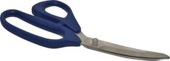 Heritage Cutlery - 3-1/4" LOC, 9" OAL Stainless Steel Standard Shears - Ambidextrous, Plastic Offset Handle, For Poultry Processing - Best Tool & Supply