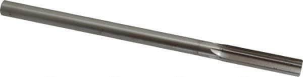 Interstate - 10.5mm High Speed Steel 6 Flute Chucking Reamer - Straight Flute, Straight Shank, 1-3/4" Flute Length, 7" OAL - Best Tool & Supply