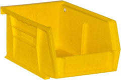 Durham - 5-7/16" Deep, Yellow Plastic Hang and Stack Bins - 3" High x 4-3/16" Wide x 5-7/16" Long - Best Tool & Supply