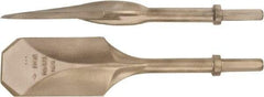 Ampco - 4-1/2" Head Width, 20" OAL, 3-1/4" Shank Diam, Digging Chisel - Hex Drive, Hex Shank - Best Tool & Supply