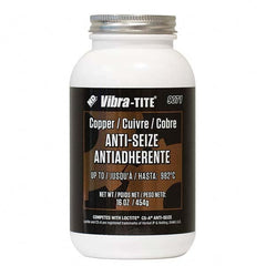 Vibra-Tite - 16 oz Jar, Copper Anti-Seize Lubricant, with Brush Cap - Best Tool & Supply