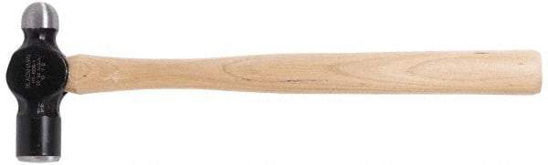 Blackhawk by Proto - 1 Lb Head Forged Steel Ball Pein Hammer - 14" Wood Handle, 14" OAL - Best Tool & Supply