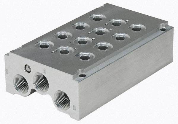 Value Collection - 1/4" Inlet, 3/8" Outlet Manifold - 120°F Max, 145 Max PSI, 2 Outlet Ports - Best Tool & Supply