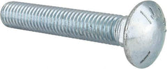 Value Collection - 1/2-13 UNC 3" Length Under Head, Standard Square Neck, Carriage Bolt - Grade 5 Steel, Zinc-Plated Finish - Best Tool & Supply