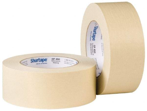 Intertape - 2" Wide x 60 Yd Long Tan Paper Masking Tape - Series PG5, 6.3 mil Thick, 25 In/Lb Tensile Strength - Best Tool & Supply