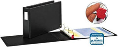 Cardinal - 3" Sheet Capacity, 11 x 17", Non-View Ring Binder - Vinyl, Black - Best Tool & Supply