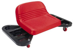 Whiteside - 275 Lb Capacity, 4 Wheel Creeper Seat with Tray - Steel, 18-1/4" Long x 14" High x 32" Wide - Best Tool & Supply