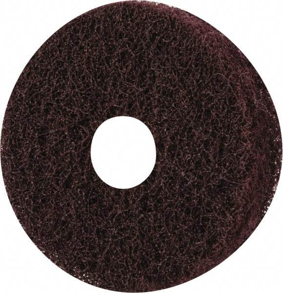 Merit Abrasives - 3" Diam, Medium Mounted Scrubber Buffing Wheel - 3 Ply, Medium Grade, 1/4" Shank Diam, 8,000 RPM - Best Tool & Supply