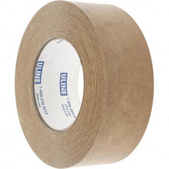 Made in USA - 2" x 60 Yd Tan Rubber Adhesive Sealing Tape - Paper Backing, 7 mil Thick - Best Tool & Supply